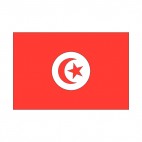 Tunisian flag, decals stickers