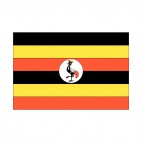 Republic of Uganda flag, decals stickers