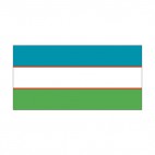 Republic of Uzbekistan flag, decals stickers
