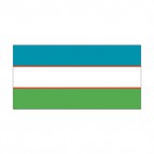 Republic of Uzbekistan flag, decals stickers