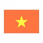 Vietnam flag, decals stickers
