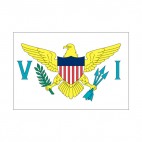 Virgin Islands of the United States flag, decals stickers