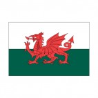 Wales flag, decals stickers