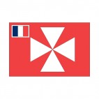 Territory of the Wallis and Futuna Islands flag, decals stickers