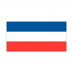 Yugoslavia flag, decals stickers