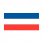 Yugoslavia flag, decals stickers
