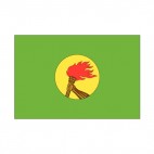 Republic of Zaire flag, decals stickers
