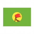 Republic of Zaire flag, decals stickers