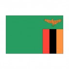Republic of Zambia flag, decals stickers