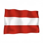 Austria waving flag, decals stickers