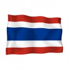 Thailand waving flag, decals stickers