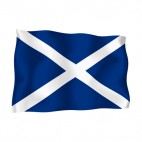 Scotland waving flag, decals stickers