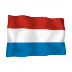 Netherlands waving flag, decals stickers