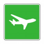 Airplane sign, decals stickers
