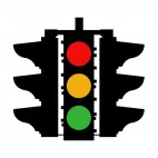 Traffic lights sign, decals stickers