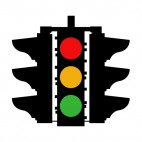 Traffic lights sign, decals stickers