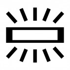 Flashing sign sign, decals stickers