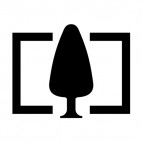 Telephoto camera sign, decals stickers