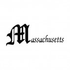 Massachusetts state, decals stickers