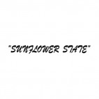 Sunflower state kansas state, decals stickers