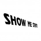Show me state Missouri state, decals stickers