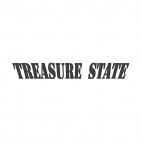 Treasure state Montana state, decals stickers