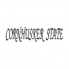 Cornhusker state Nebraska state, decals stickers