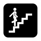Stairs up sign, decals stickers