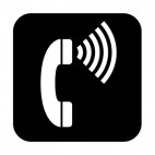 Telephone for hearing impaired sign, decals stickers