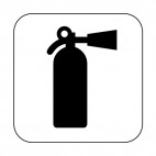 Fire extinguisher sign , decals stickers