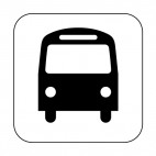 Bus sign , decals stickers