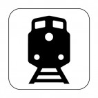 Train sign, decals stickers