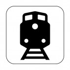 Train sign, decals stickers