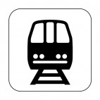 Metro sign, decals stickers