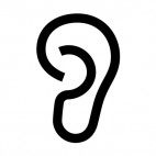 Hearing sign, decals stickers