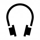 Headphones sign , decals stickers