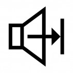 Speaker this way sign, decals stickers