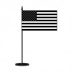 United States table flag, decals stickers