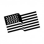 United States waving flag, decals stickers