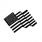 United States waving flag, decals stickers