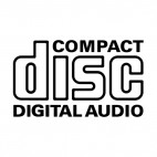 Compact disc digital audio sign, decals stickers
