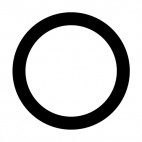 Circle sign, decals stickers