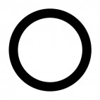 Circle sign, decals stickers