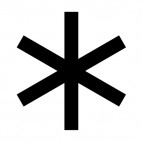 Star sign, decals stickers