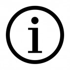 Incorporated symbol sign, decals stickers