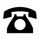 Rotary telephone sign, decals stickers