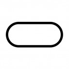 Oval sign, decals stickers
