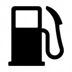 Car fuel sign, decals stickers