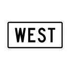 West sign, decals stickers