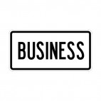 Business sign, decals stickers